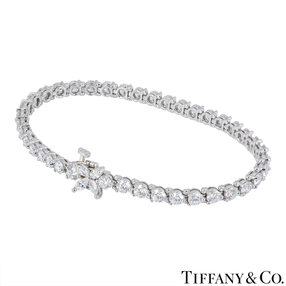 Tiffany & Co. Platinum Diamond Victoria Bracelet 6.53ct TDW | Rich Diamonds